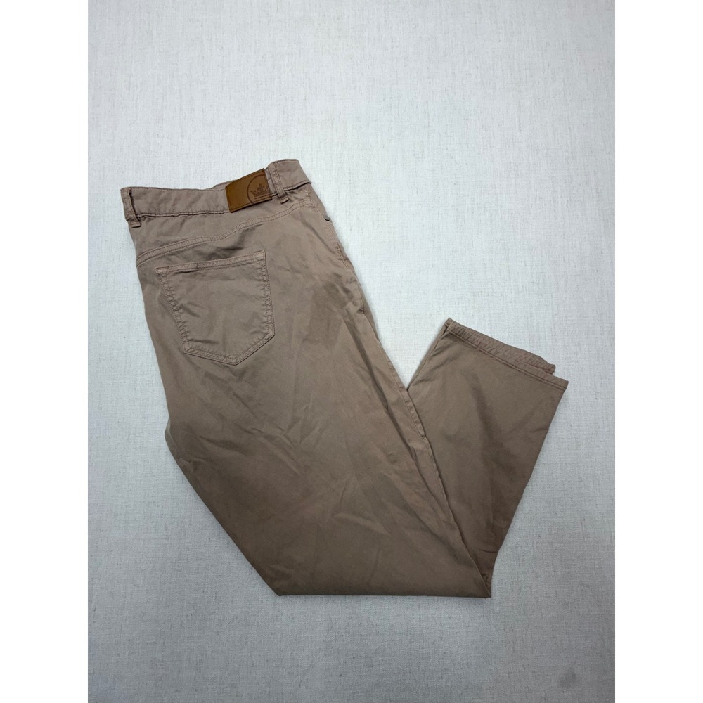Peter Millar Crown Crafted Mens 44x30 Tan Brown Tencel Cotton Stretch Pants